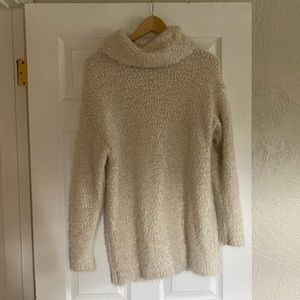 Fuzzy Turtleneck Sweater